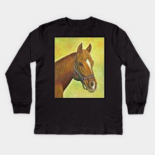 Horse beauty Kids Long Sleeve T-Shirt